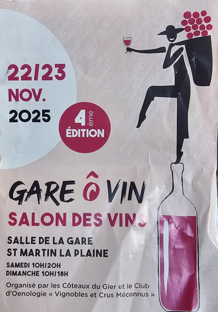 wine tasting in france: Northern Rhône & Volcanic Loire Gare ô Vin Wine Tasting evenement in in the Loire France